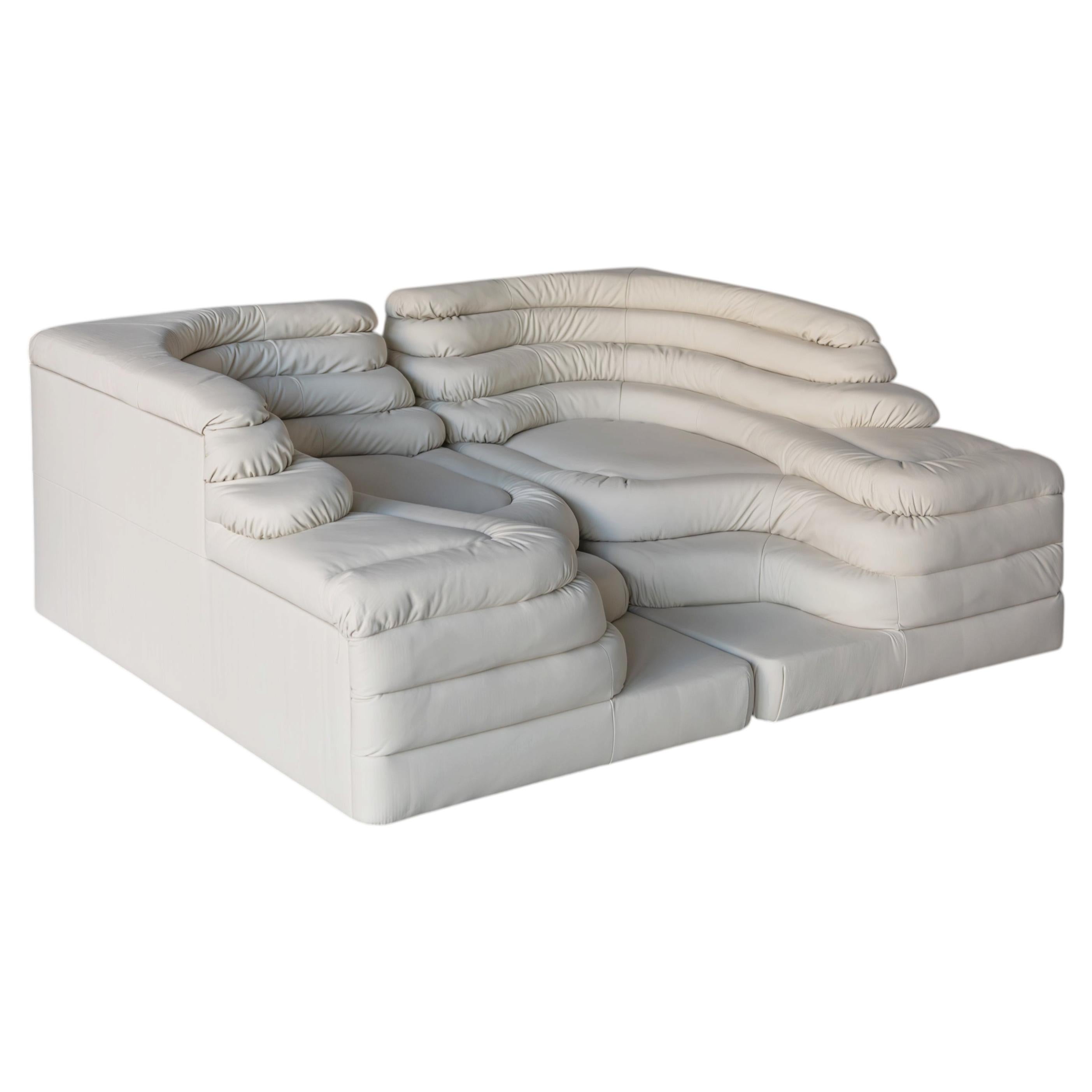 De Sede DS-1025/09 Terrazza Ubald Klug, Customised in White Nubuck