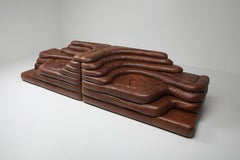 De Sede DS 1025 Terrazza Lounge Chair in Brown Leather