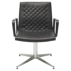 De Sede DS-1051/02 Armchair in Black Leather Upholstery by De Sede Design Team