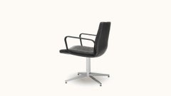 De Sede DS-1051/02 Armchair in Black Leather Upholstery by De Sede Design Team