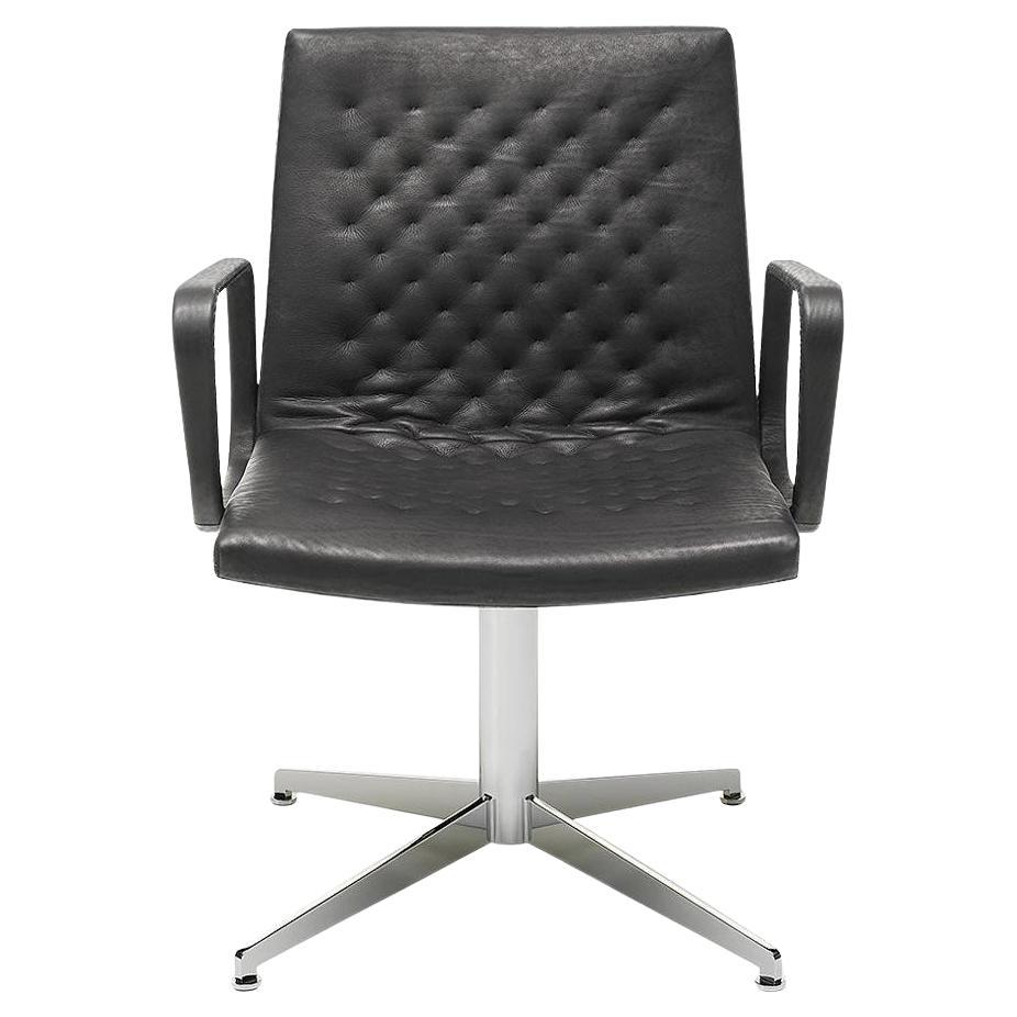 De Sede DS-1051/02 Armchair in Black Upholstery by De Sede Design Team For Sale