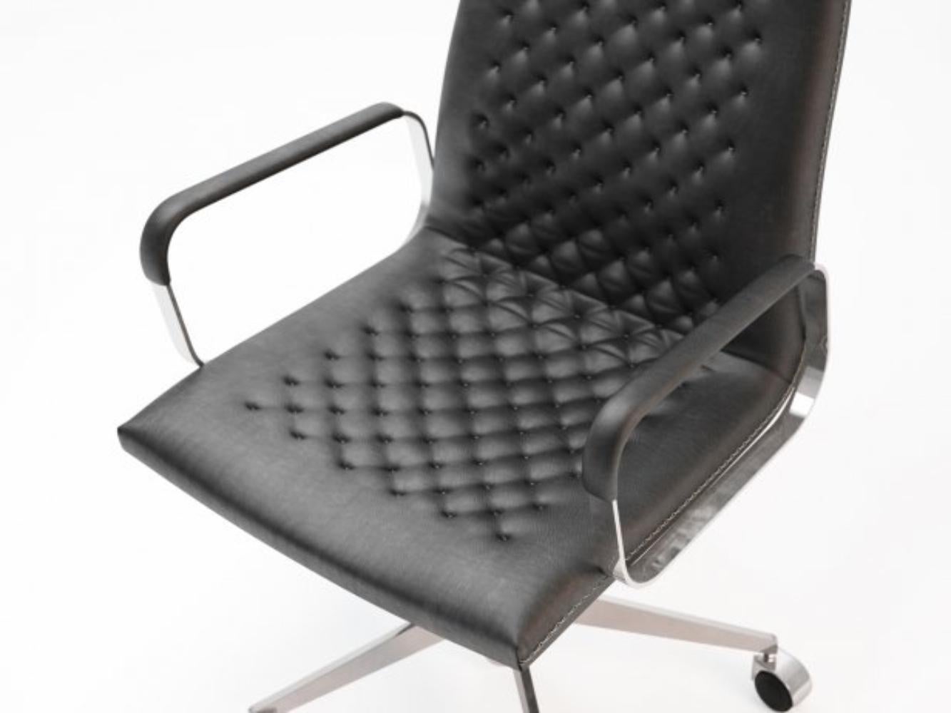 Suisse Fauteuil De Sede DS-1051/112 en tissu noir par De Sede Design Team en vente