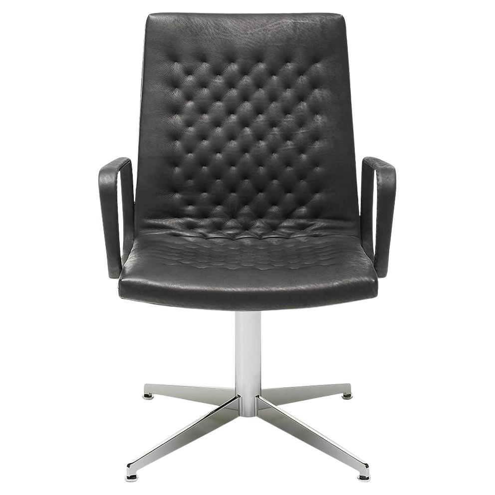 De Sede DS-1051/32 Armchair in Black Upholstery by De Sede Design Team For Sale
