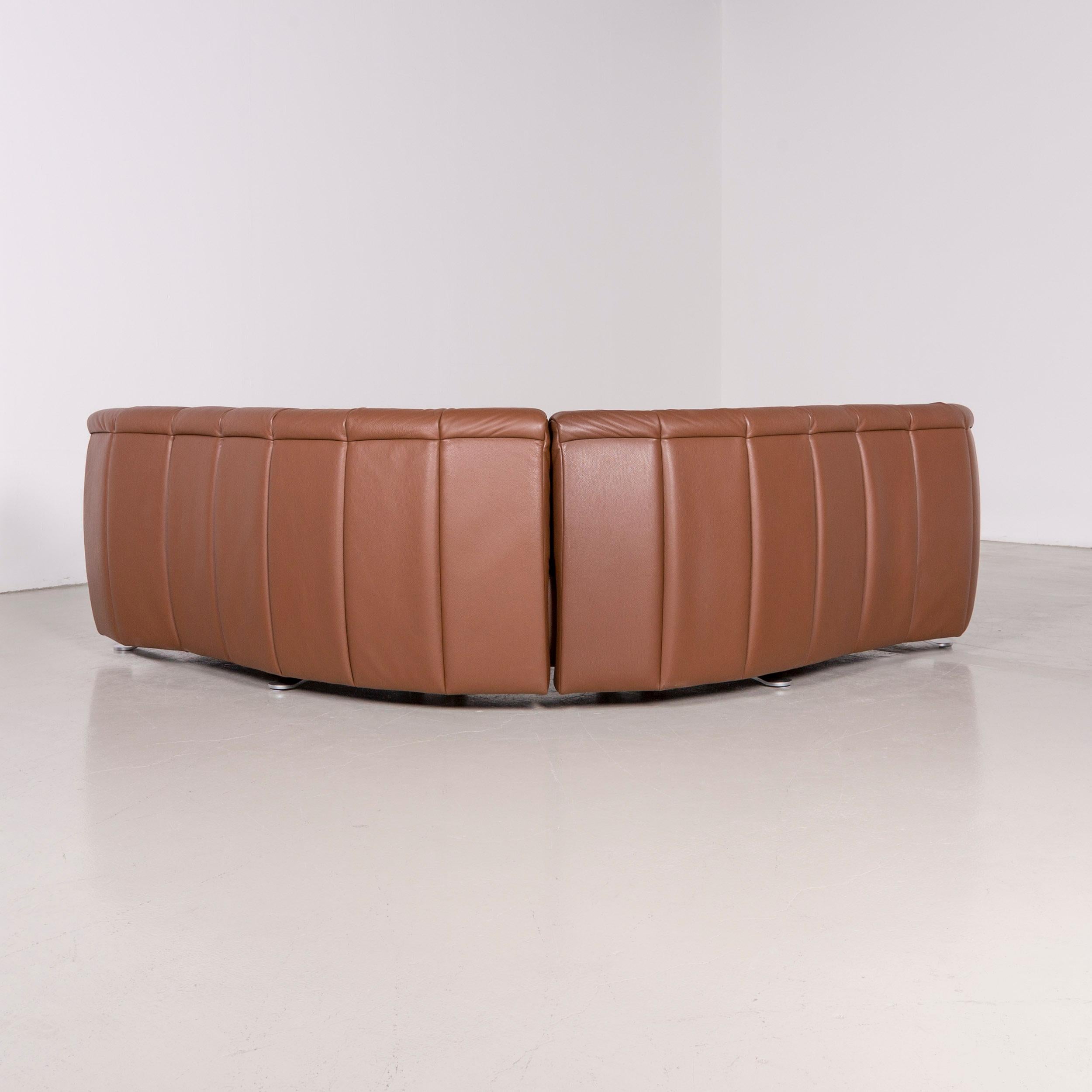 De Sede Ds 1064 Designer Leather Corner Sofa Brown Genuine Leather Sofa 4