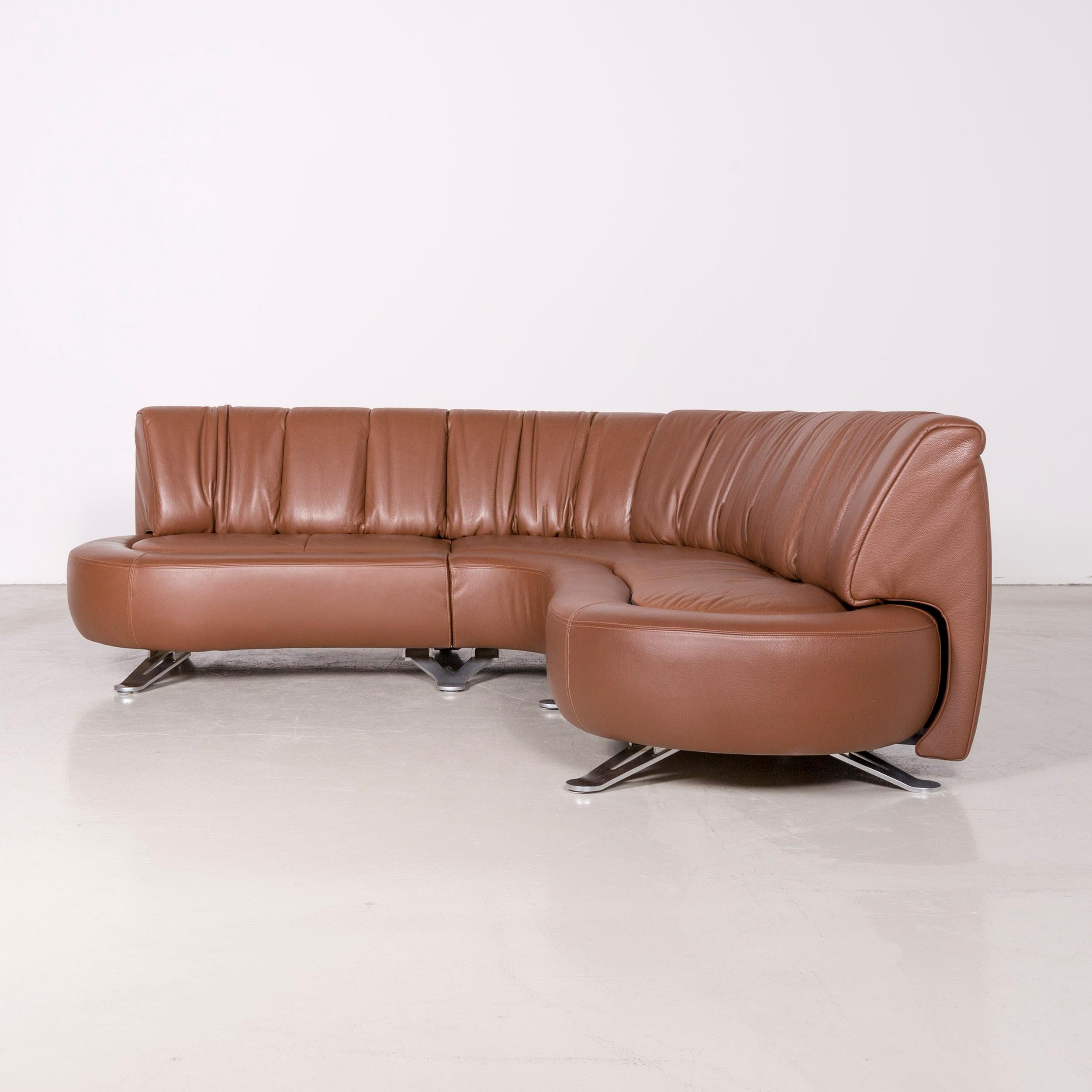 De Sede Ds 1064 Designer Leather Corner Sofa Brown Genuine Leather Sofa 5
