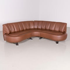 De Sede Ds 1064 Designer Leather Corner Sofa Brown Genuine Leather Sofa