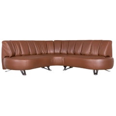 De Sede Ds 1064 Designer Leather Corner Sofa Brown Genuine Leather Sofa