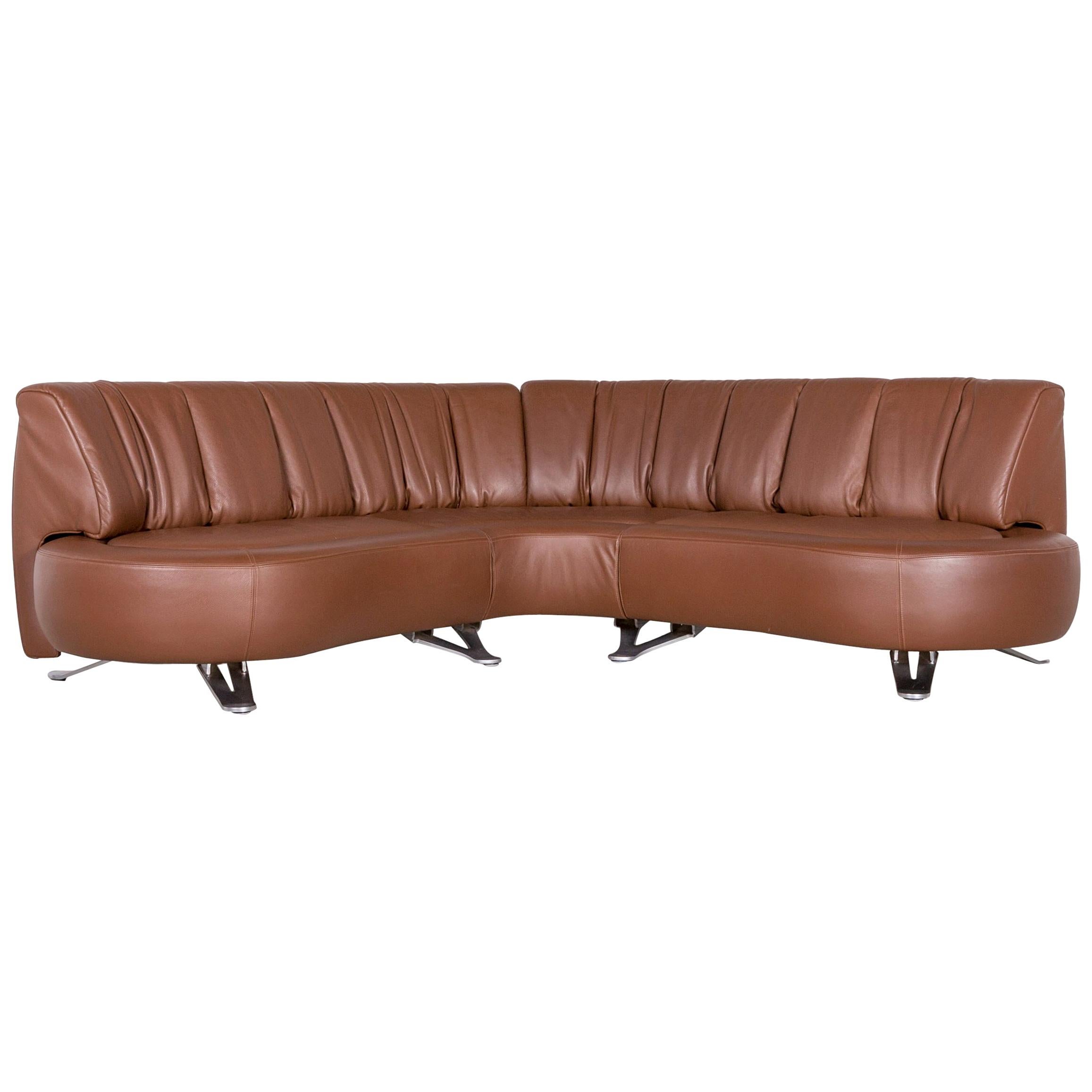 De Sede DS 1064 Designer Leather Sofa Brown Function Couch Made in  Switzerland For Sale