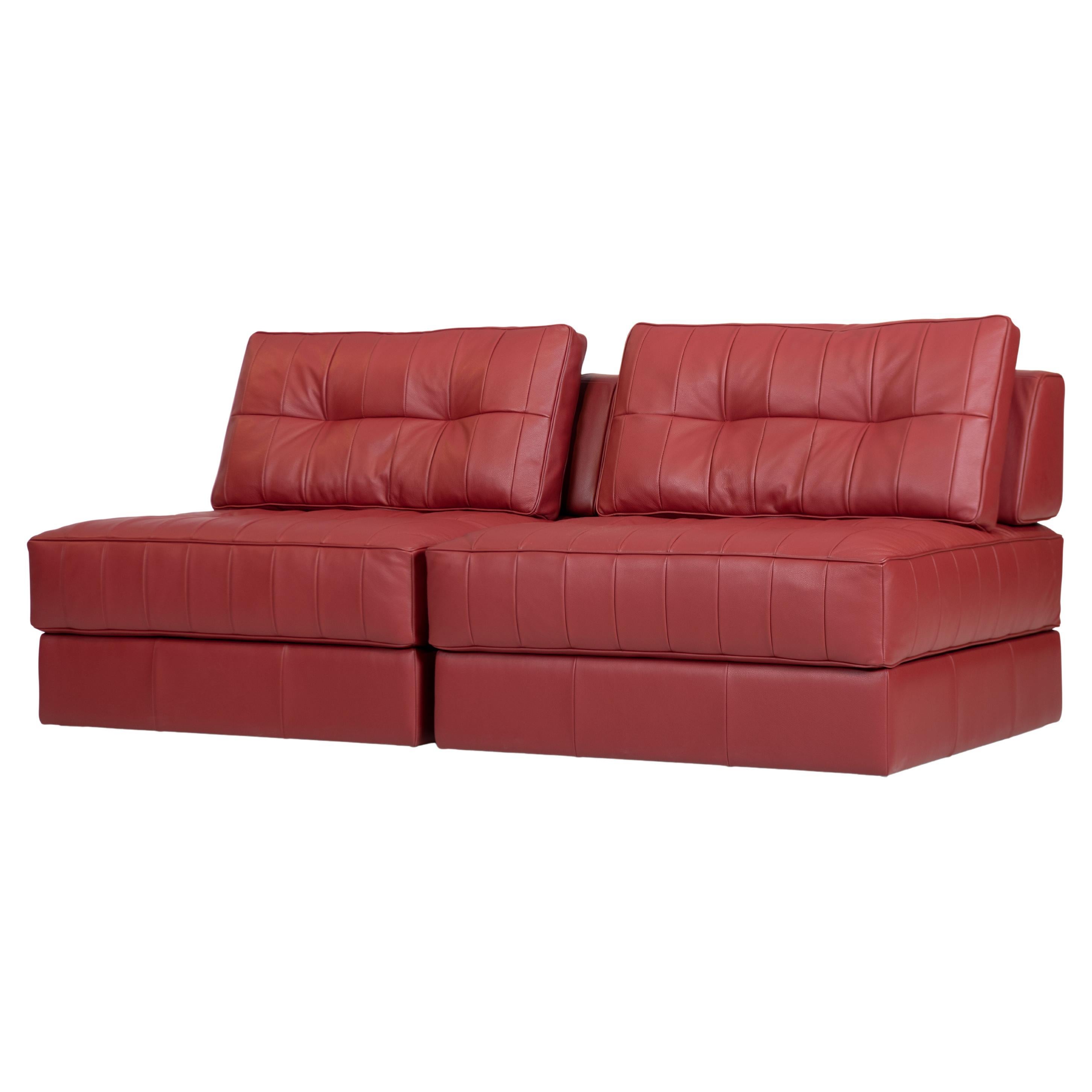 De Sede DS-1088 Configurable Leather Sofa by de Sede Design Team For Sale