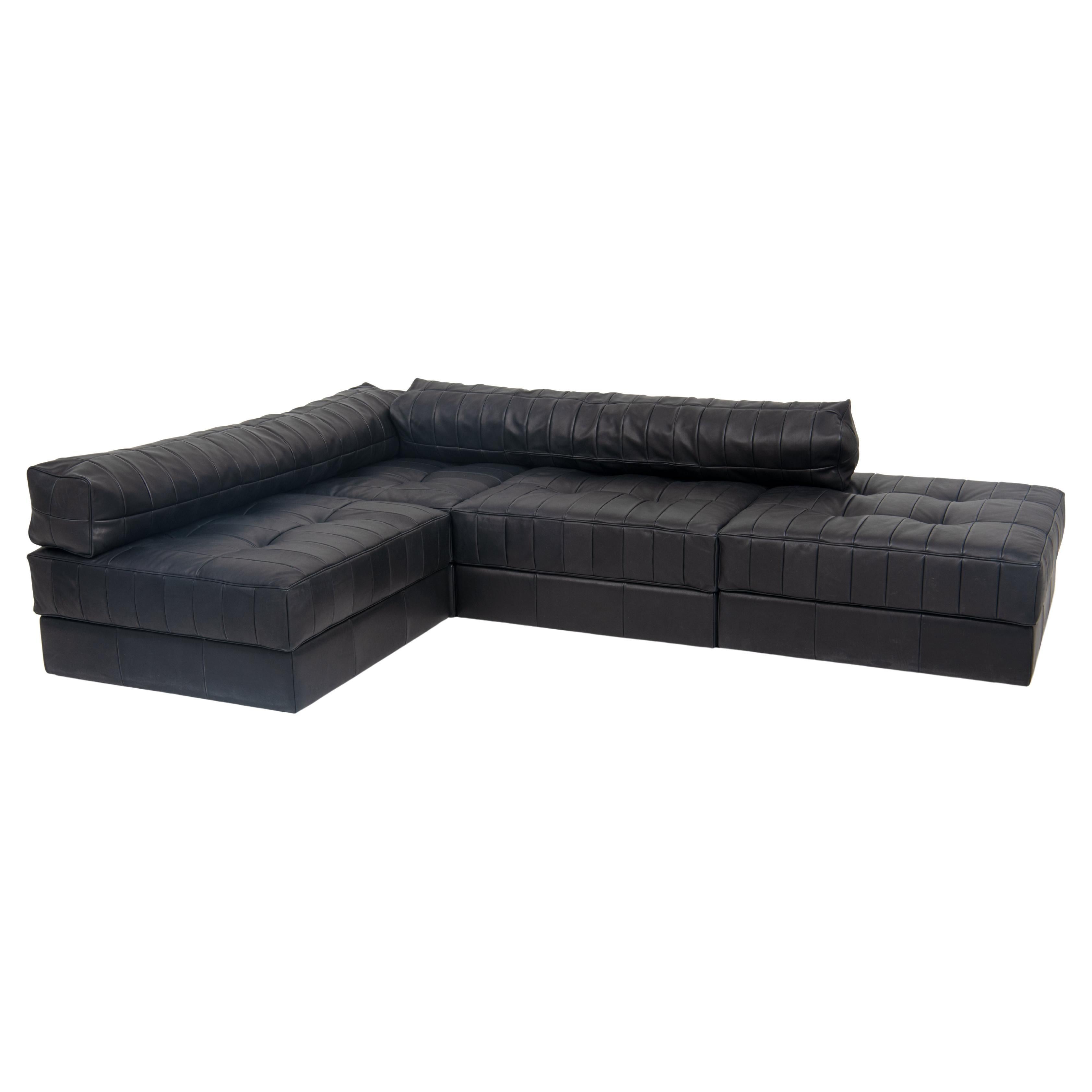 De Sede DS-1088 Konfigurierbares Ledersofa mit verlängerten Polstern im Angebot