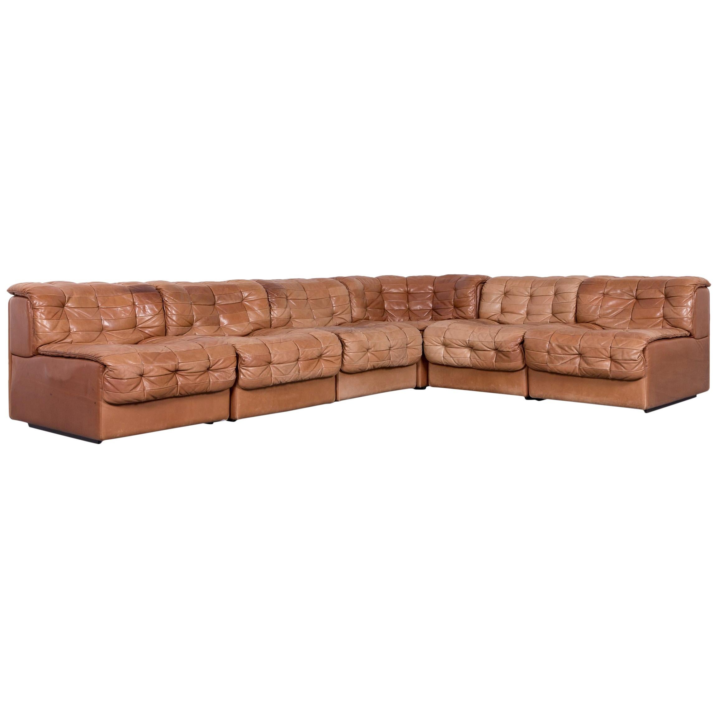 De Sede Ds 11 Designer Leather Sofa Brown Corner Couch For Sale