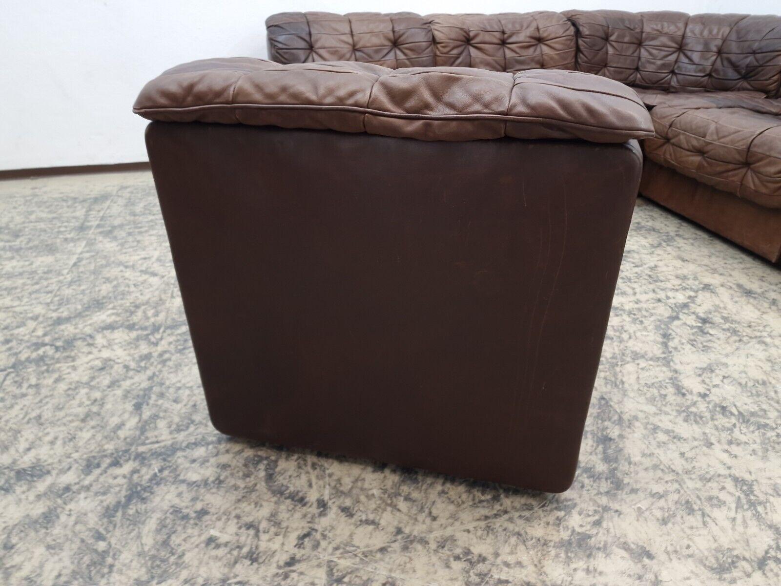 De Sede ds 11 Ecksofa Modularsofa Designersofa Divano Desede braun Lederer in vendita 4