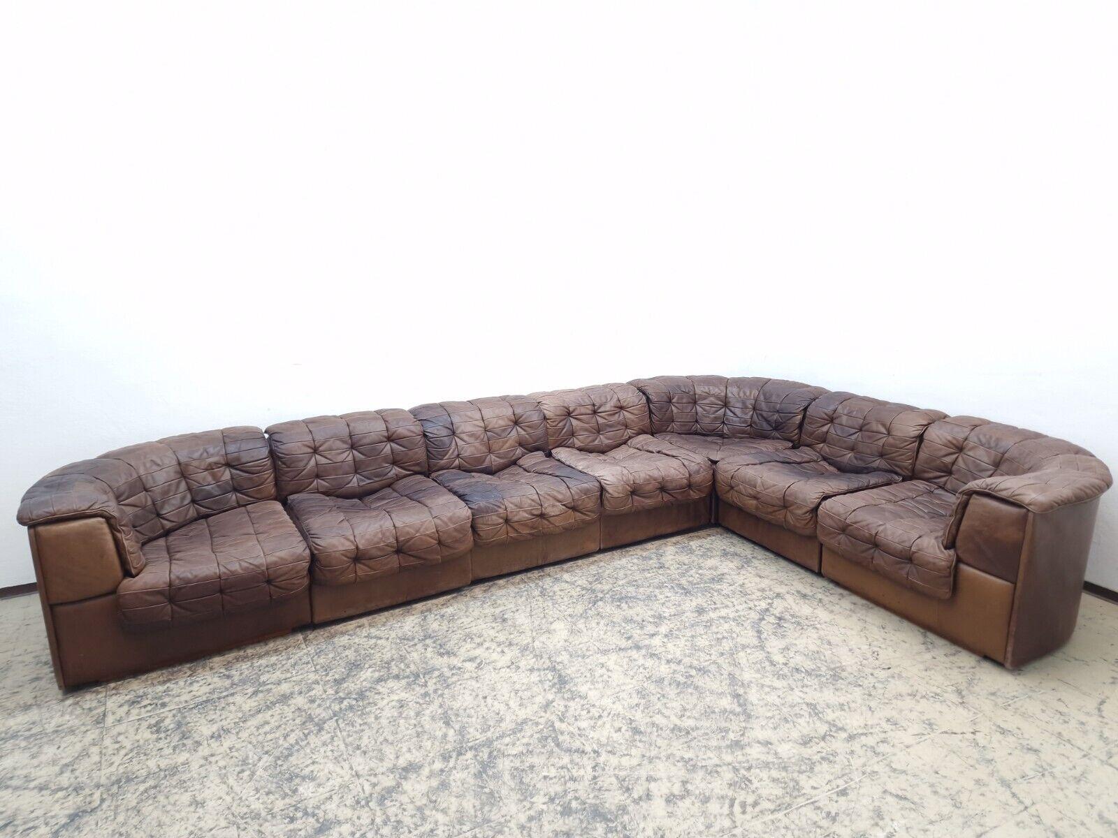 De Sede ds 11 Ecksofa Modularsofa Designersofa Divano Desede braun Lederer in vendita 5
