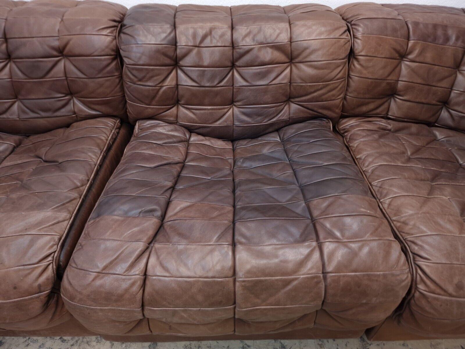 De Sede ds 11 Ecksofa Modularsofa Designersofa Divano Desede braun Lederer In condizioni buone in vendita a Garching a. d. Alz, DE