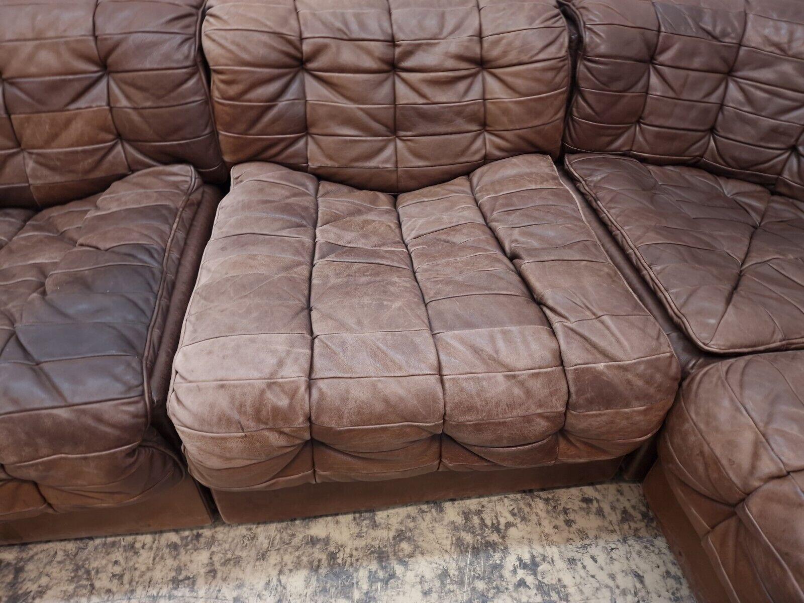 Pelle De Sede ds 11 Ecksofa Modularsofa Designersofa Divano Desede braun Lederer in vendita