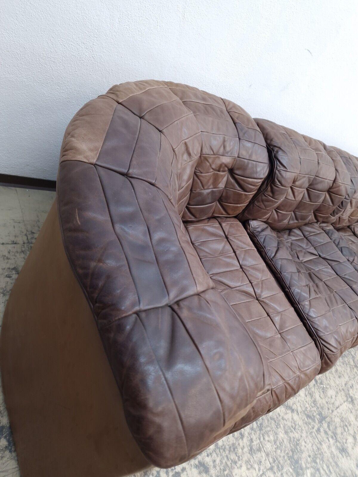 De Sede ds 11 Ecksofa Modularsofa Designersofa Divano Desede braun Lederer in vendita 2