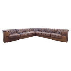 De Sede ds 11 Ecksofa Modularsofa Designersofa Sofá Desede braun Leder