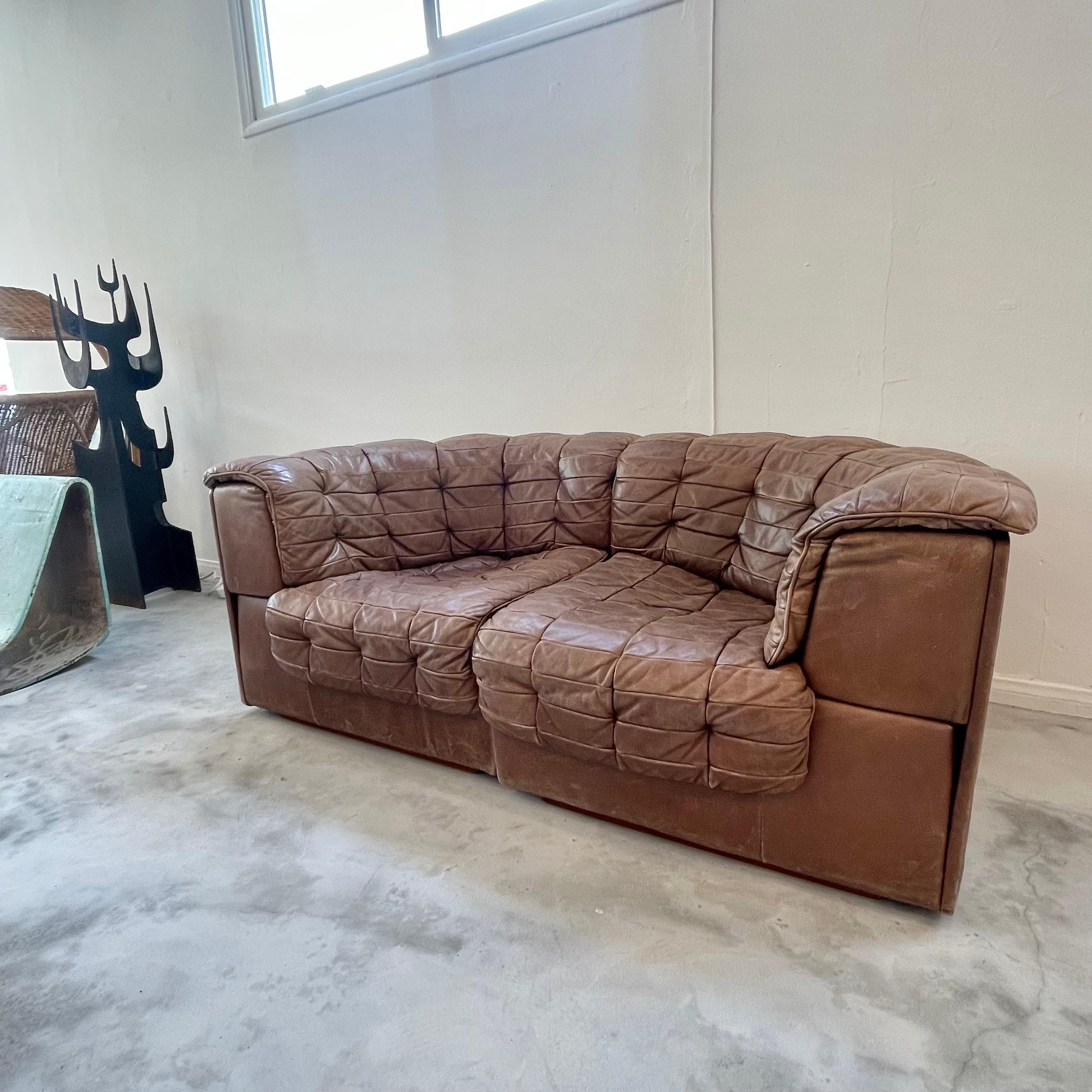 De Sede DS 11 Sofa in Patchwork Leather, 1980s Switzerland 4