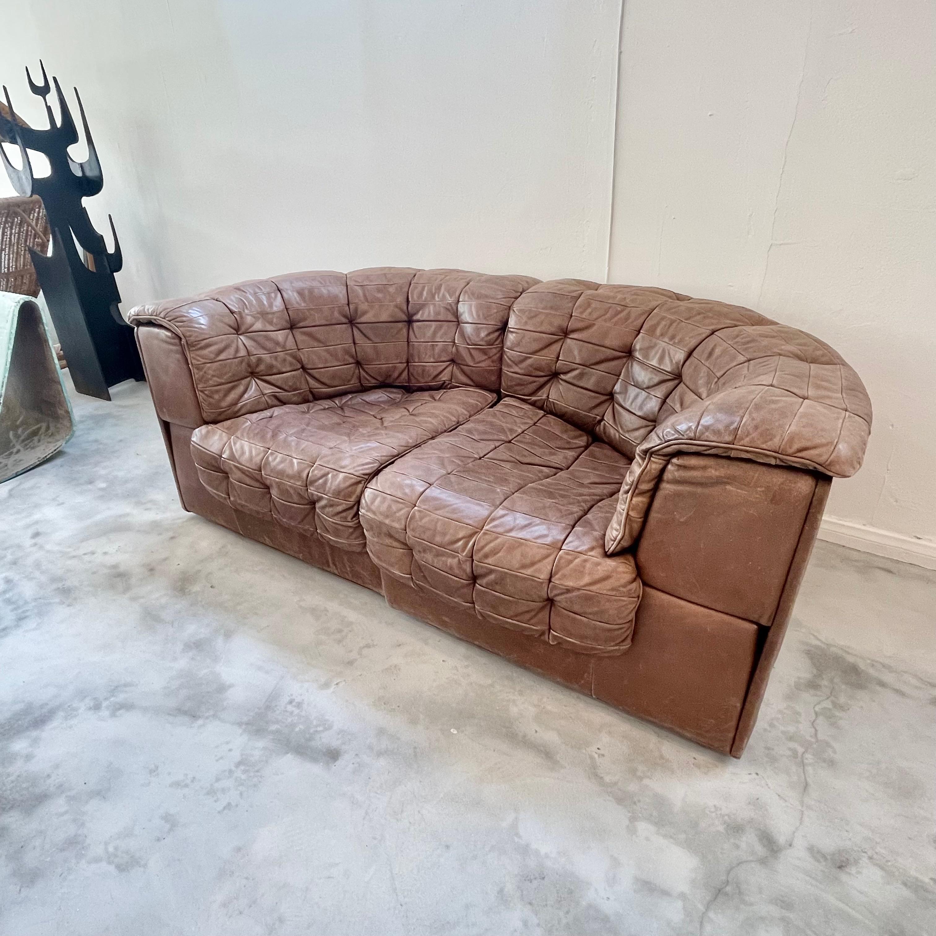 De Sede DS 11 Sofa in Patchwork Leather, 1980s Switzerland 5