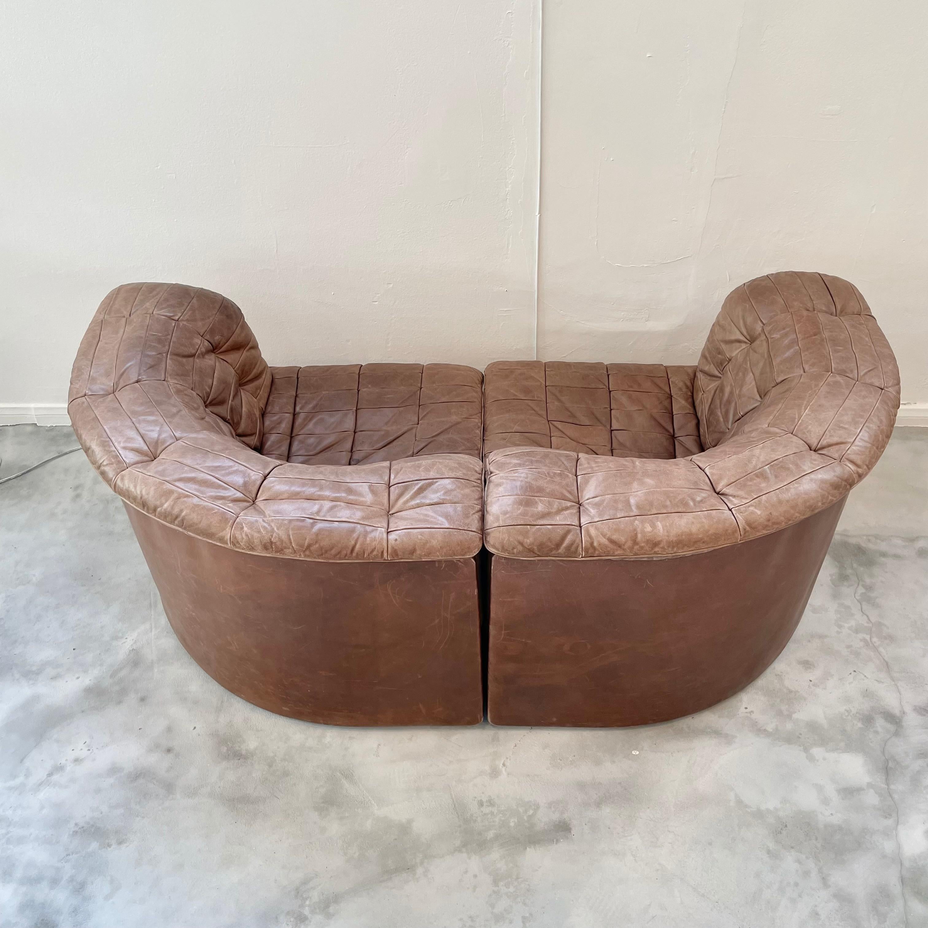 De Sede DS 11 Sofa in Patchwork Leather, 1980s Switzerland 9