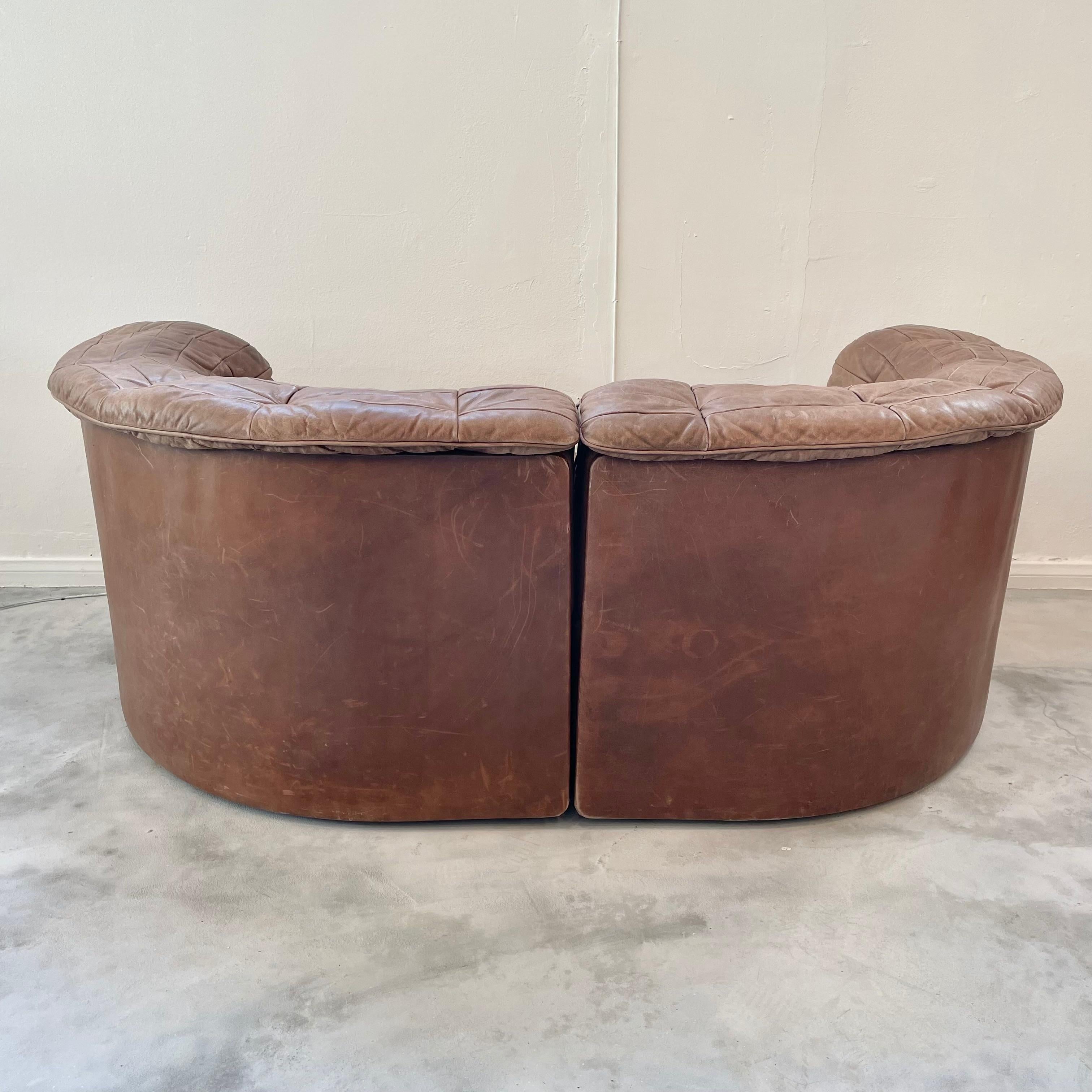De Sede DS 11 Sofa in Patchwork Leather, 1980s Switzerland 10