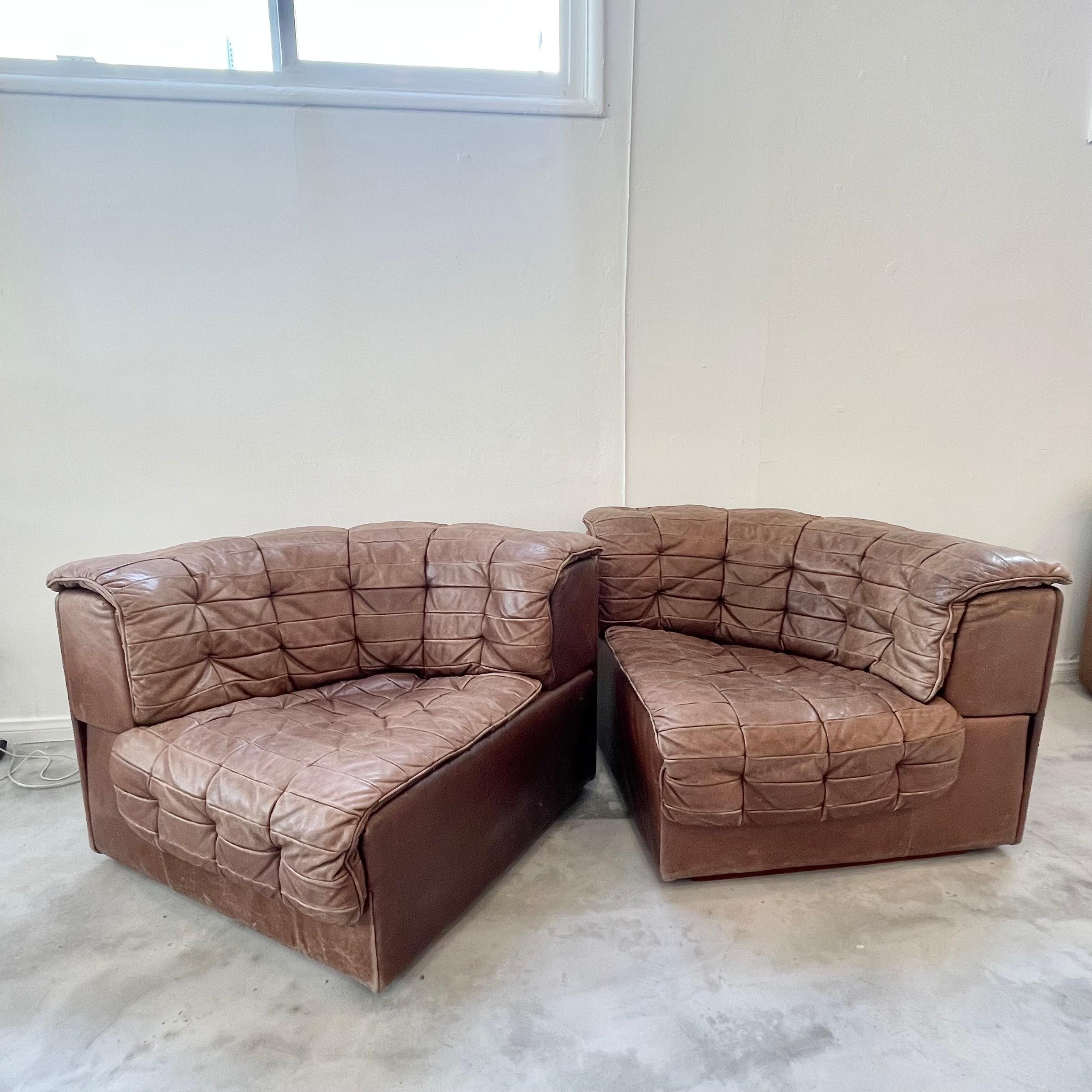 Swiss De Sede DS 11 Sofa in Patchwork Leather, 1980s Switzerland