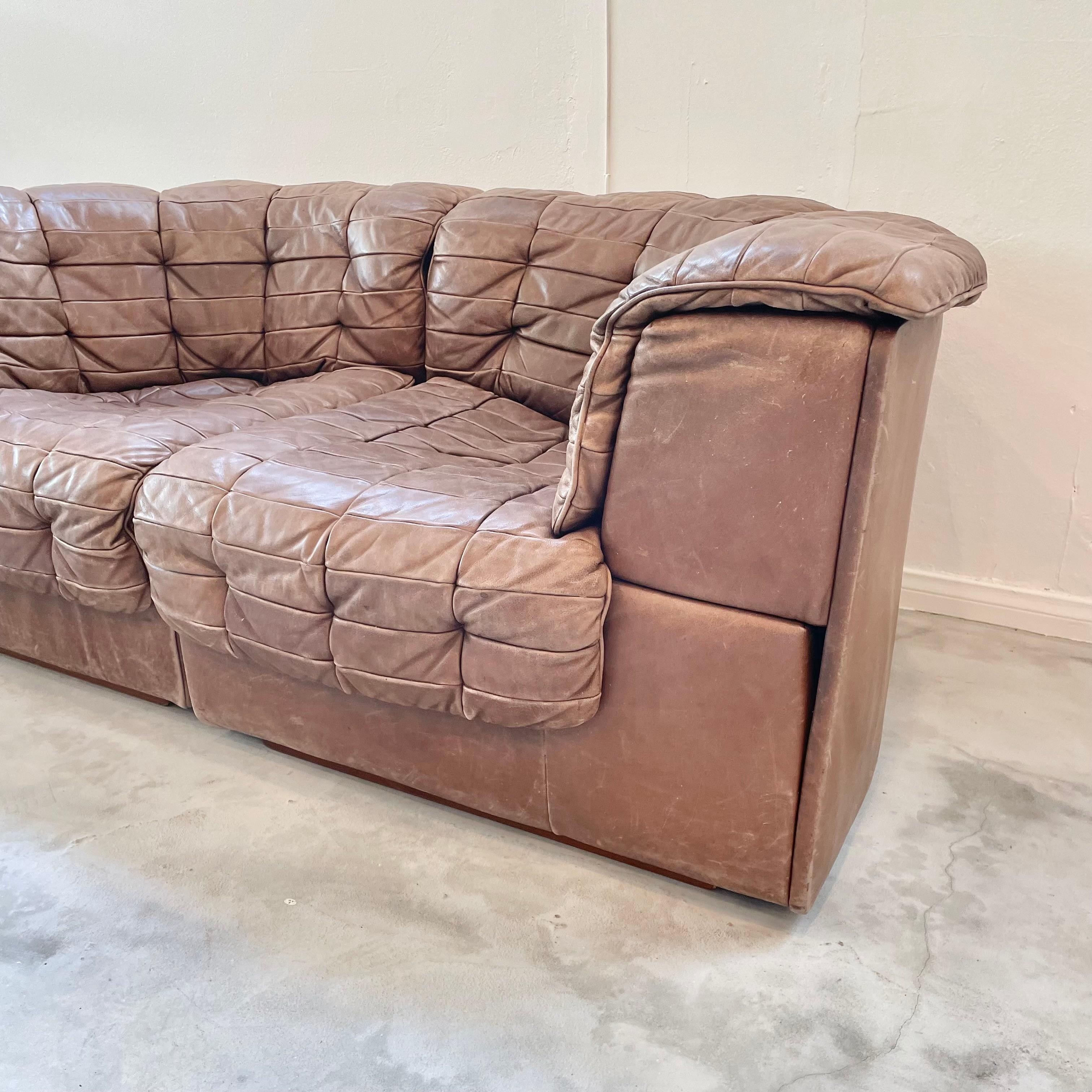 De Sede DS 11 Sofa in Patchwork Leather, 1980s Switzerland 2