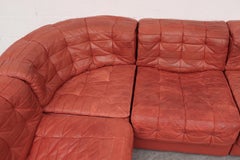 De Sede DS 11 Terracotta Leather Sectional Sofa