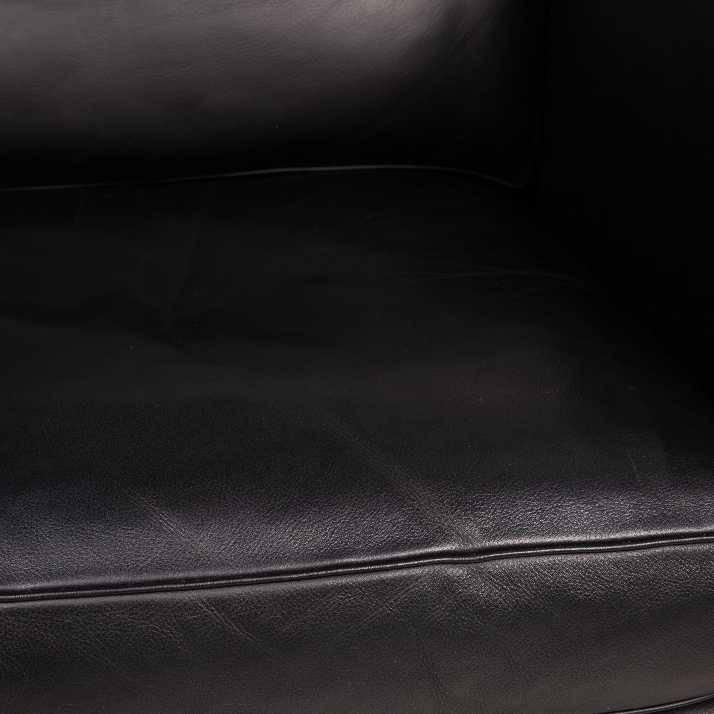 Modern De Sede DS 118 Leather Armchair Black For Sale