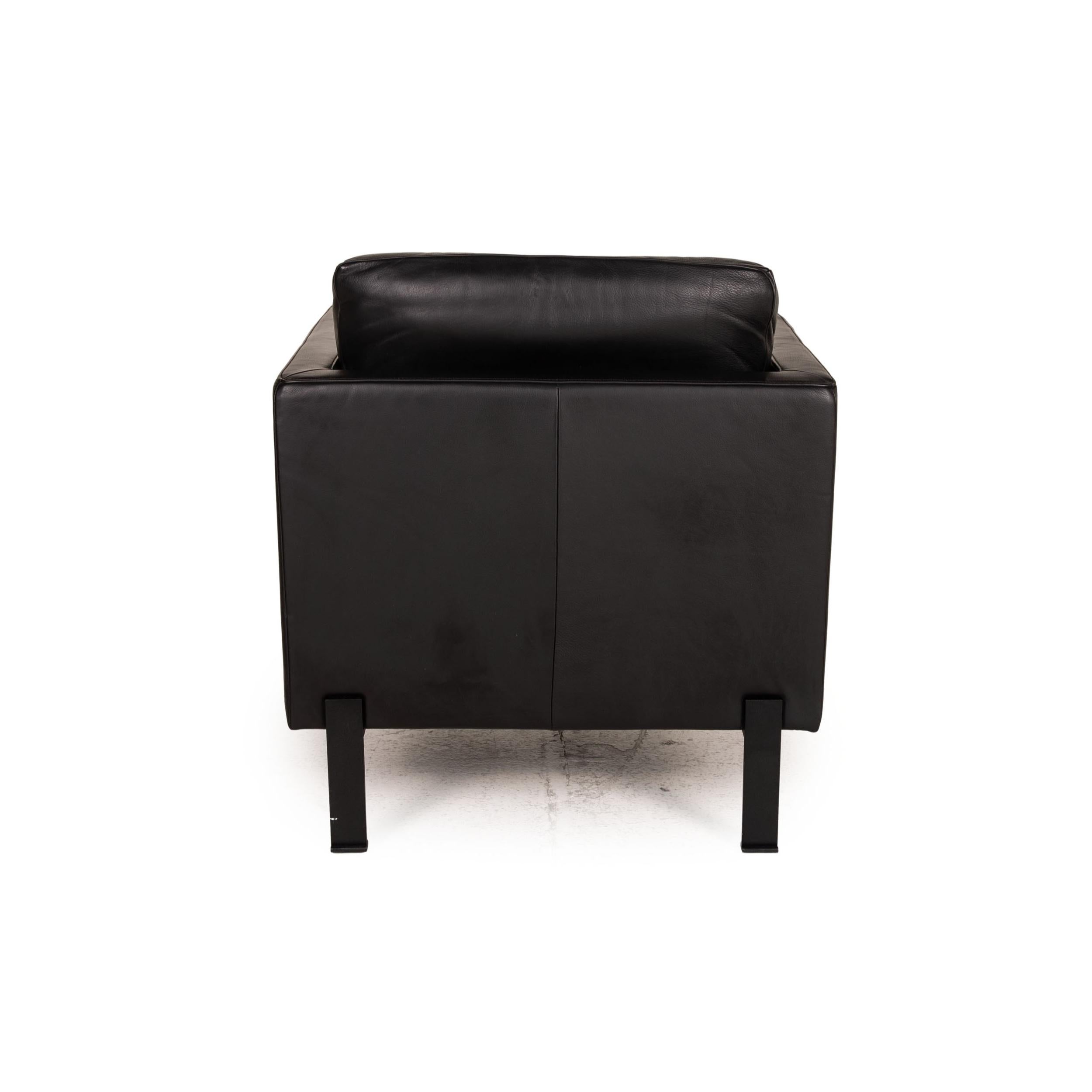 De Sede DS 118 Leather Armchair Black For Sale 3