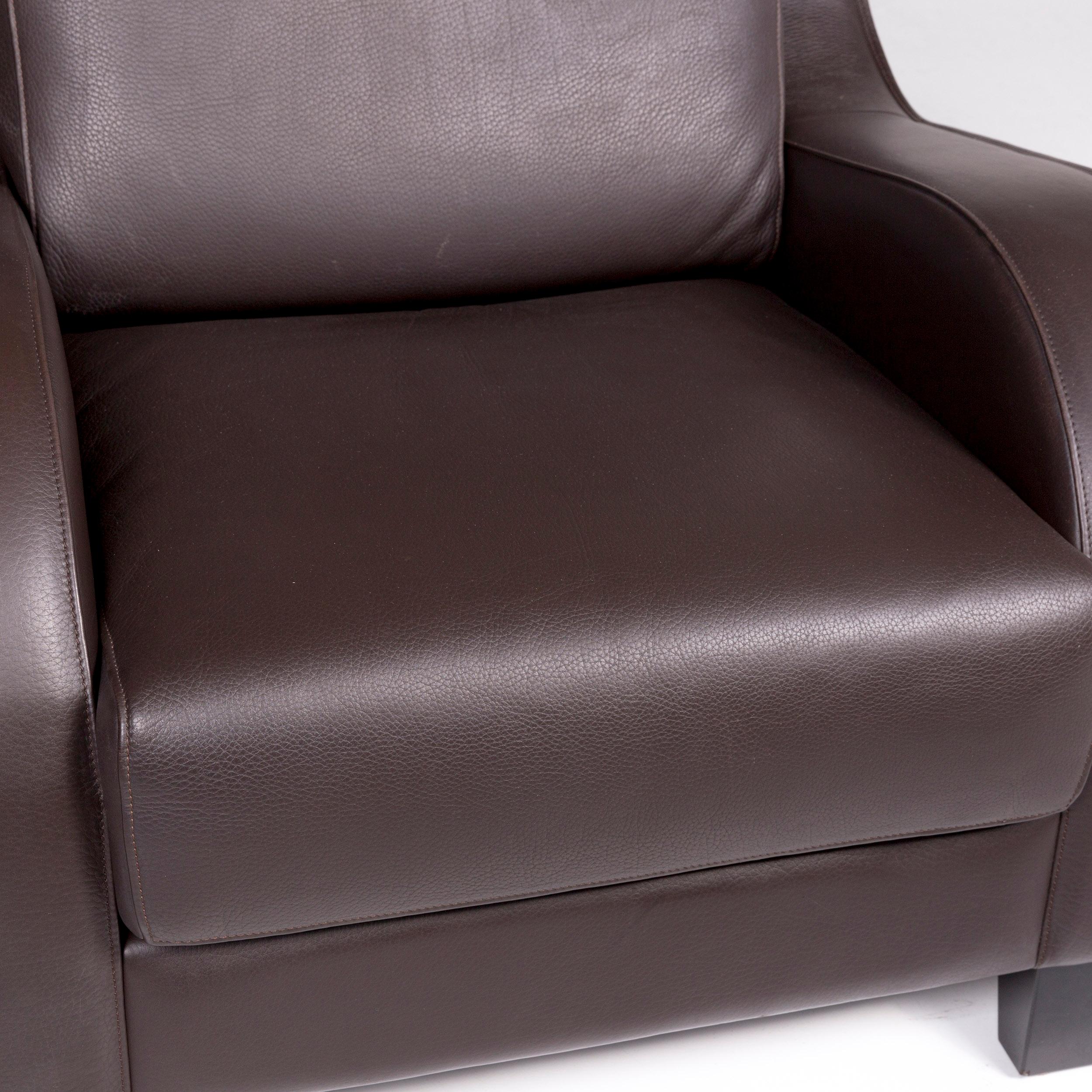 Modern De Sede DS 122-01 Leather Armchair Brown For Sale