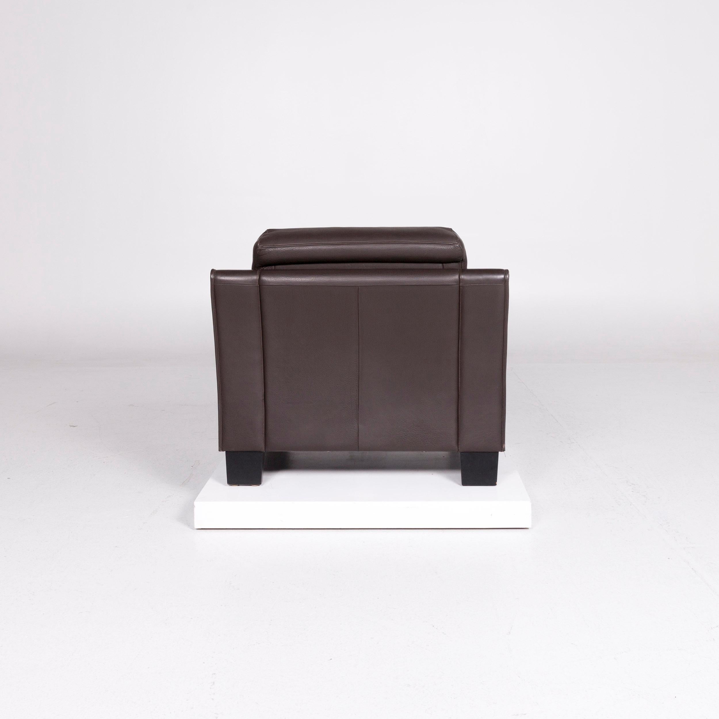 De Sede DS 122-01 Leather Armchair Brown For Sale 1