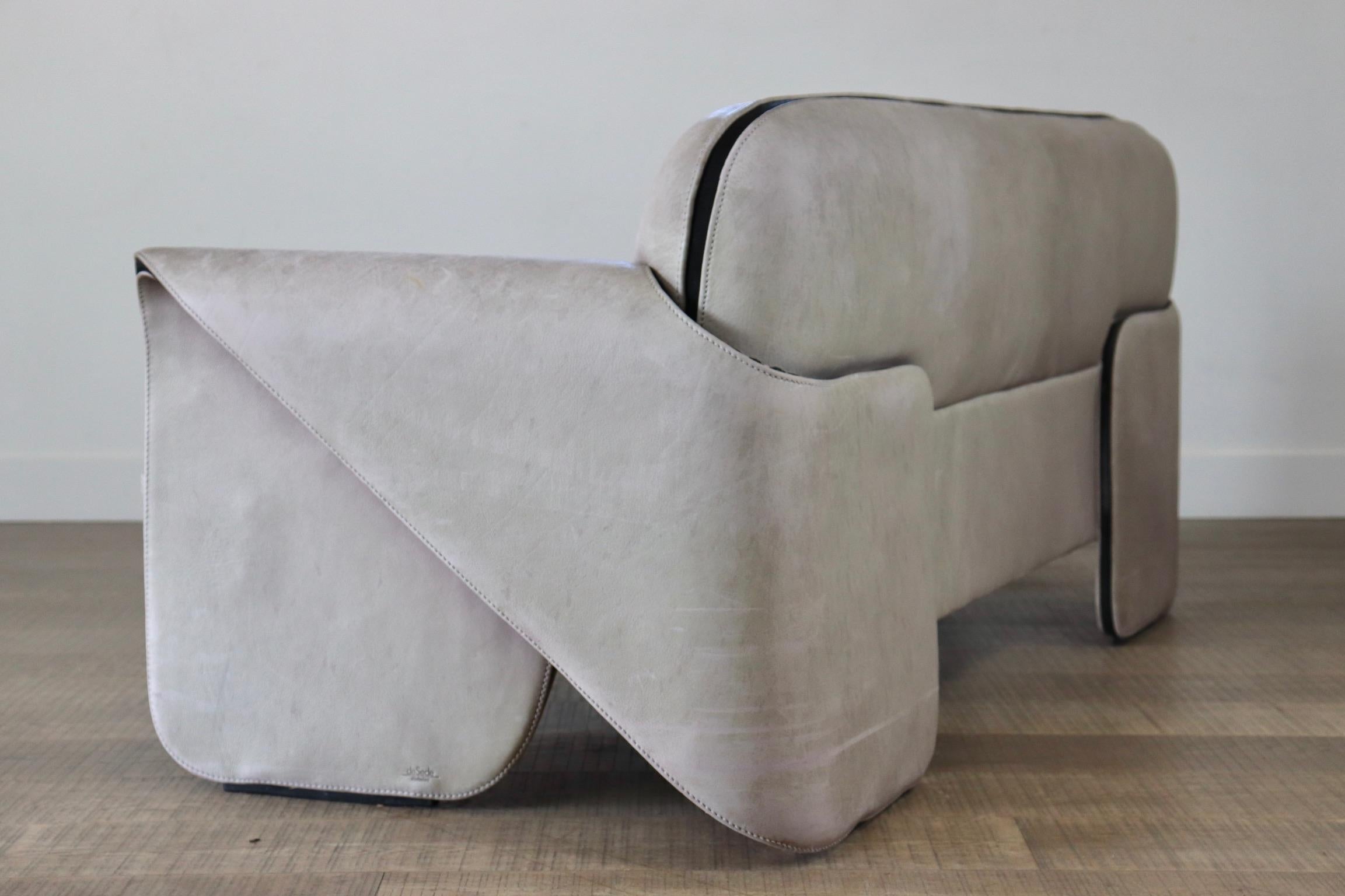 De Sede Ds-125 Sofa and Lounge Chair by Gerd Lange, 1980s 10