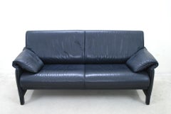 De Sede DS 14 Black Leather Sofa