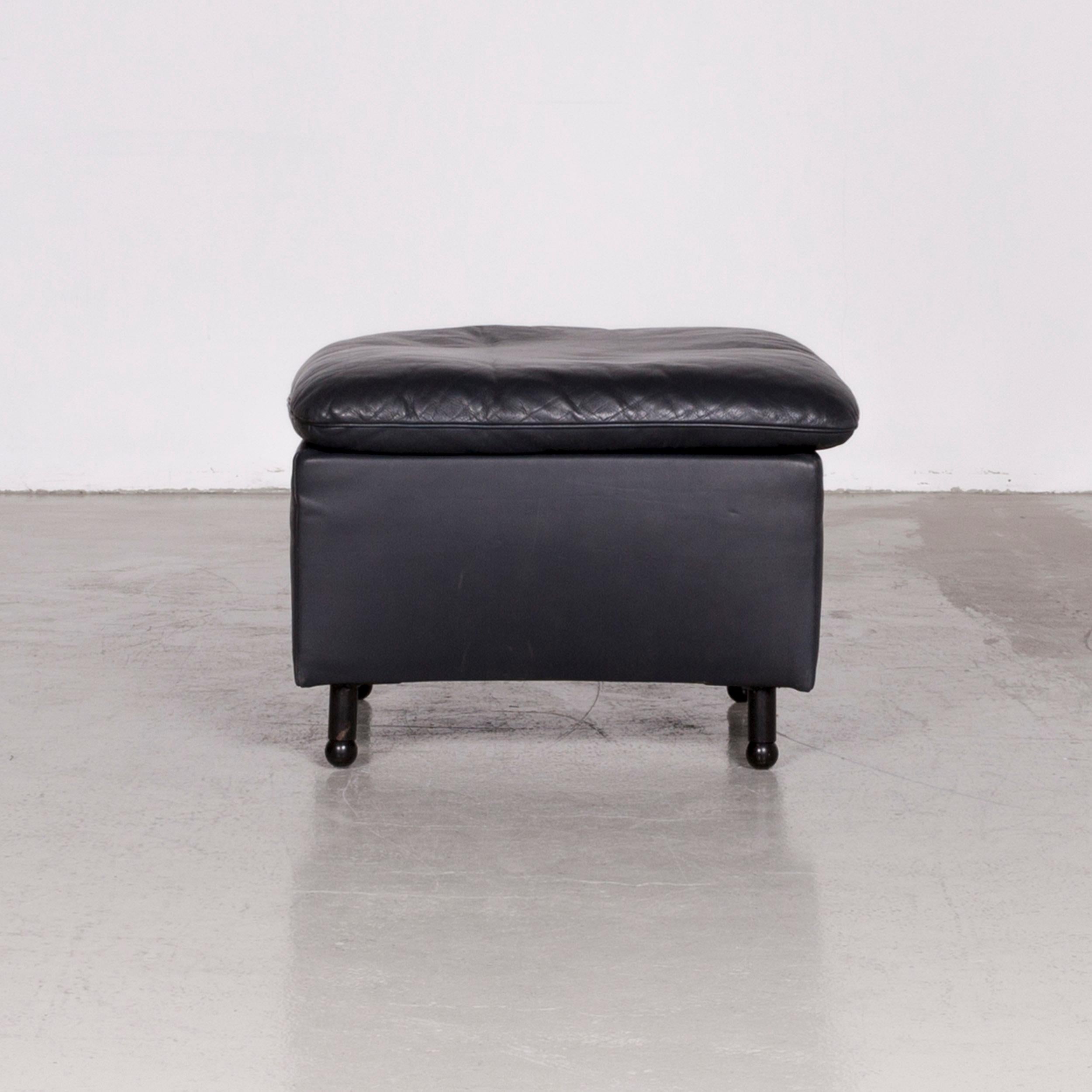 De Sede DS 140 Designer Leather Sofa Black Three-Seat Function Modern For Sale 1