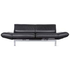 De Sede DS 140 Designer Leather Sofa Black Three-Seat Function Modern