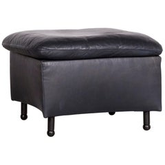 De Sede DS 140 Designer Leather Sofa Black Three-Seat Function Modern