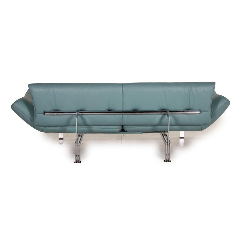 De Sede Ds 140 Leather Sofa Turquoise Two-Seater Function For Sale at  1stDibs