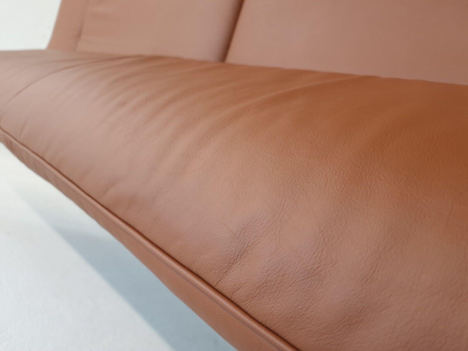 Late 20th Century De Sede ds 140 Leder braun Funktion Designersofa Ledersofa Ledercouch Bank