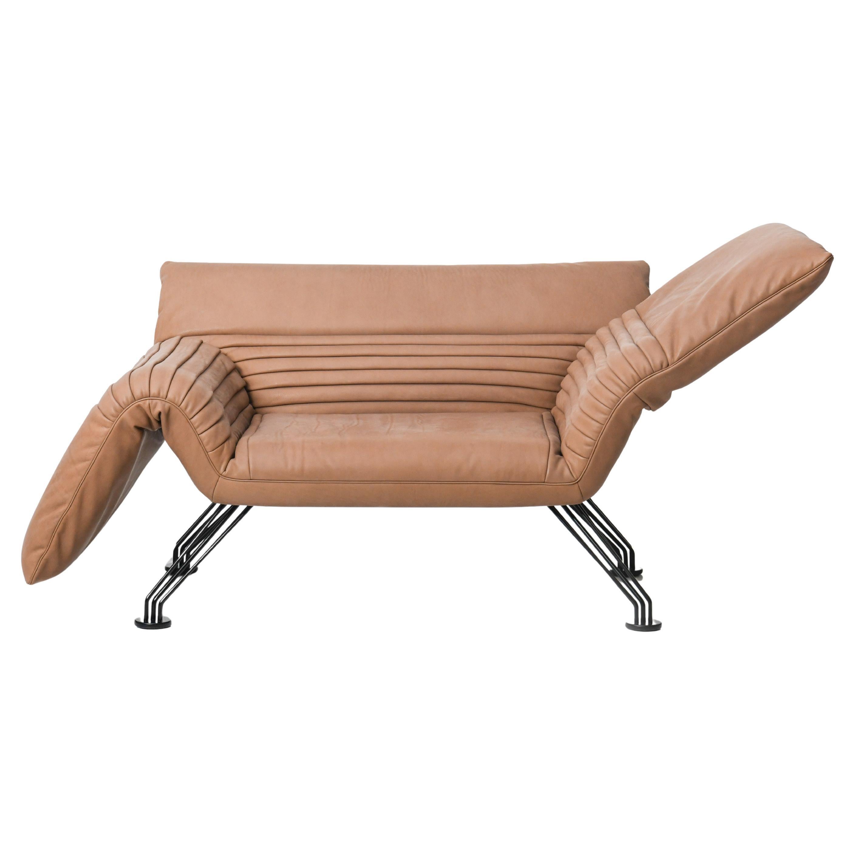 De Sede DS-142 Adjustable Chaise Longue in Leather Upholstery by Winfried Totzek
