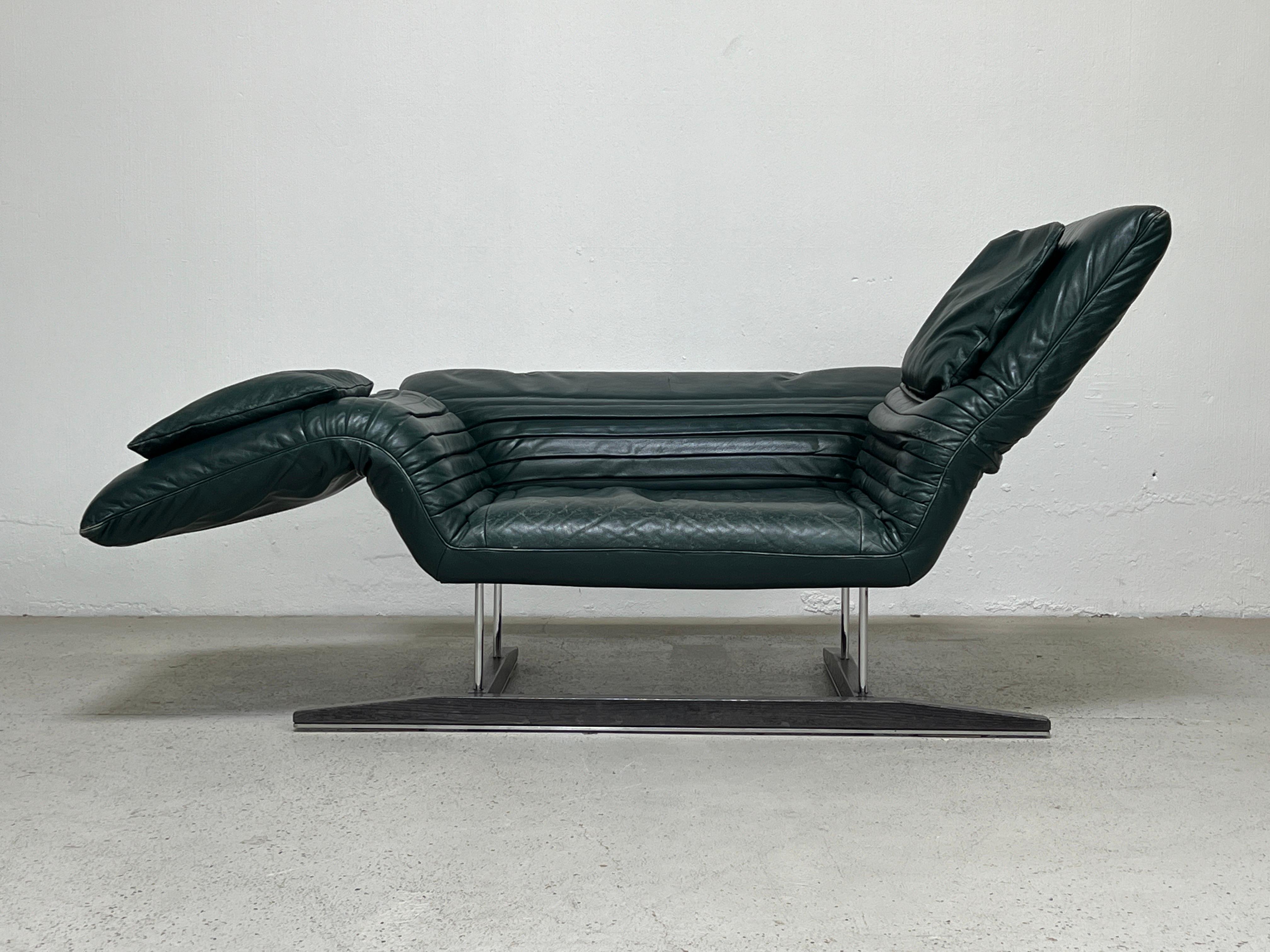 Leather De Sede DS-142 Adjustable Chaise Lounge by Winfried Totzek