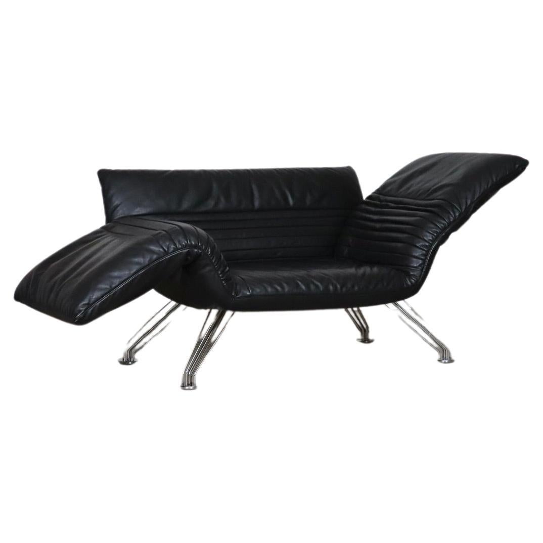 De Sede DS-142 Lounge Chair By Winfried Totzek In Black Leather, Switzerland 198