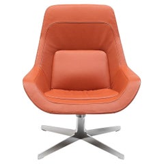 De Sede DS-144 Armchair in Maine Orange Upholstery by Werner Aisslinger