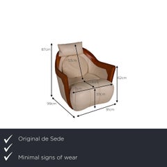 De Sede DS 146 Leather Armchair Cream