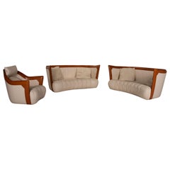 De Sede Ds 146 Leather Sofa Set Cream 2 Three Seater 1 Armchair
