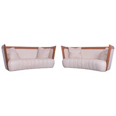 De Sede DS 146 Leather Sofa Set Off-White Three-Seat