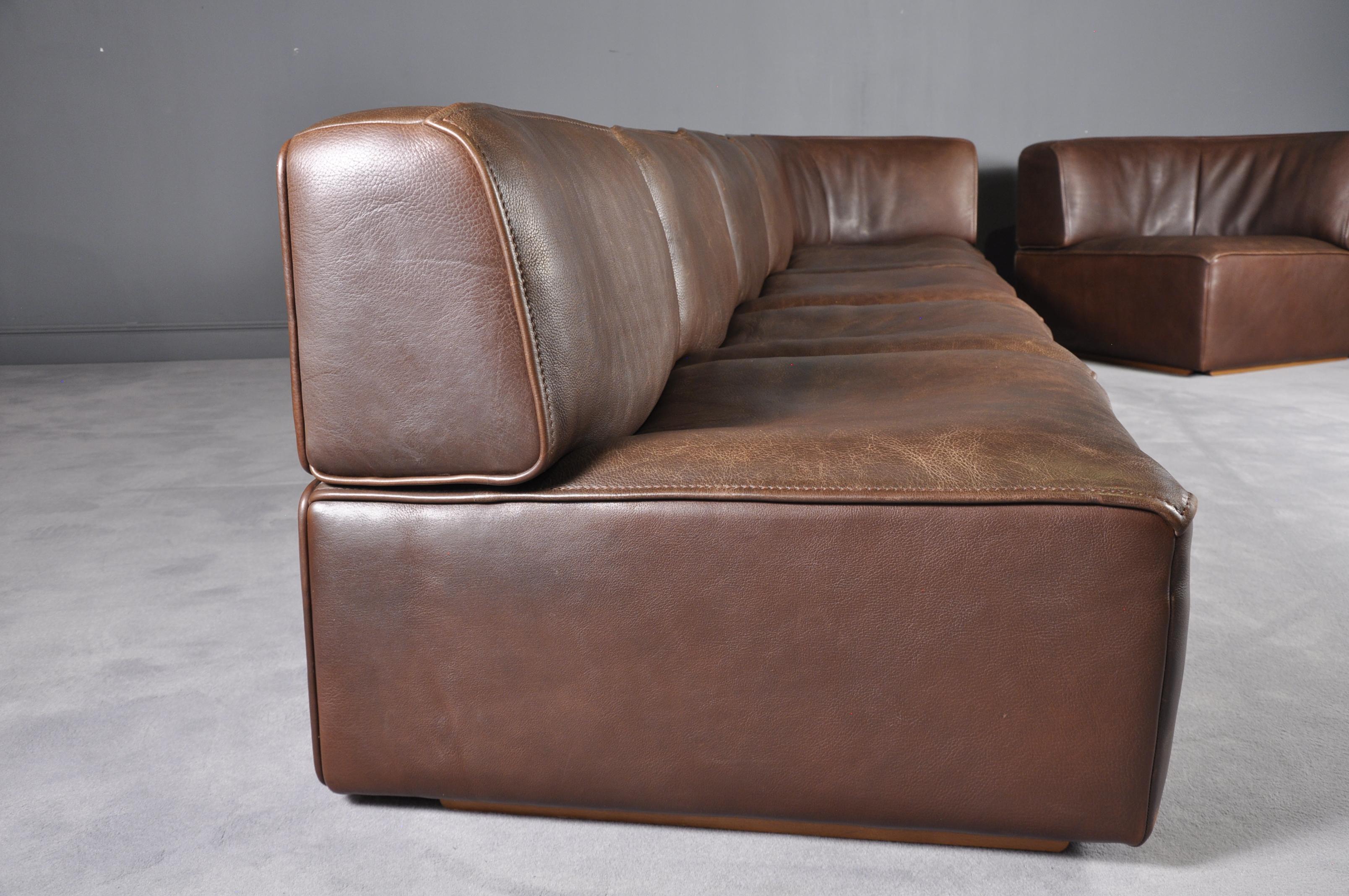 De Sede DS-15 in Dark Brown Buffalo Leather, 1970s 5
