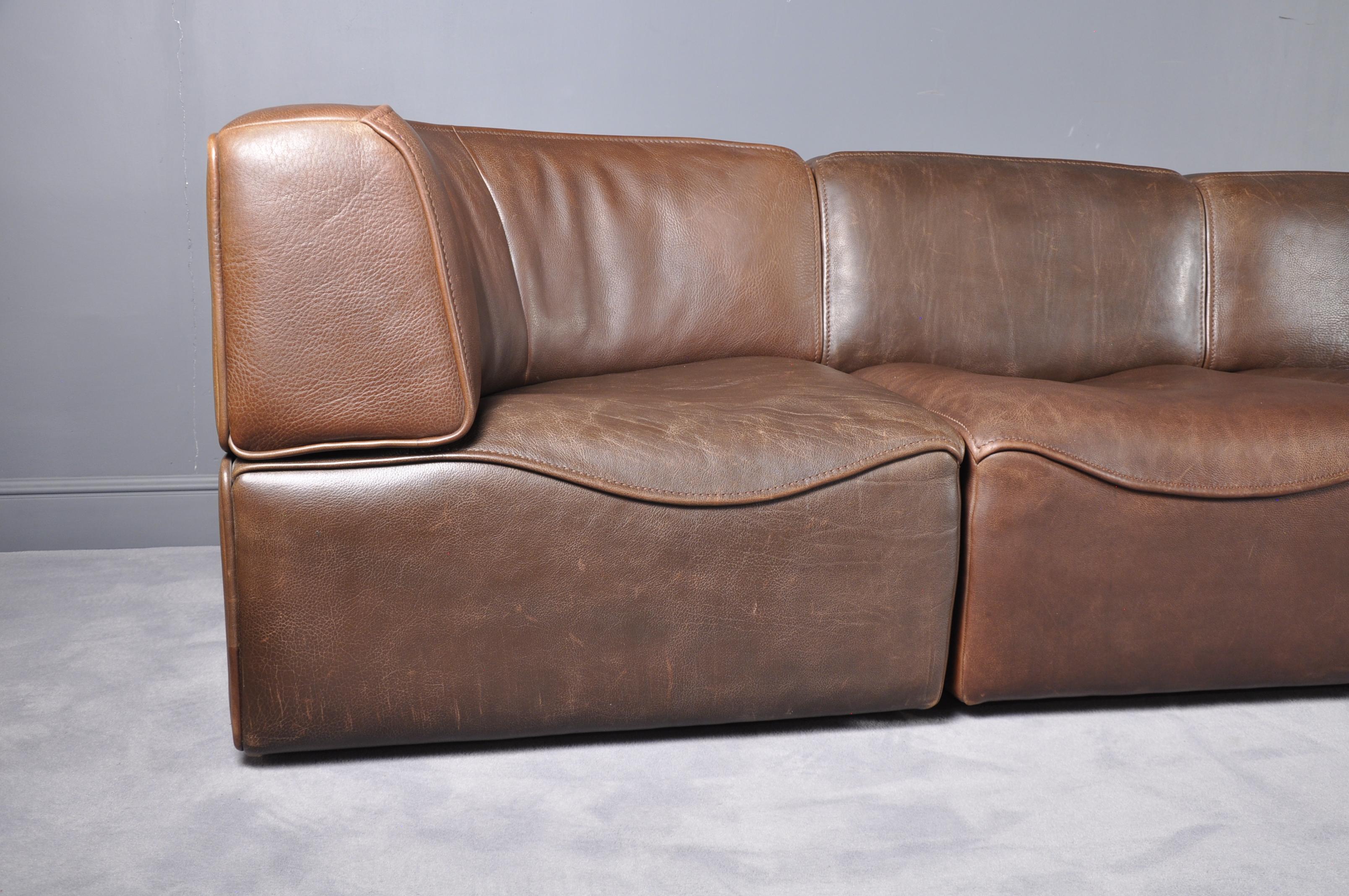 De Sede DS-15 in Dark Brown Buffalo Leather, 1970s 9