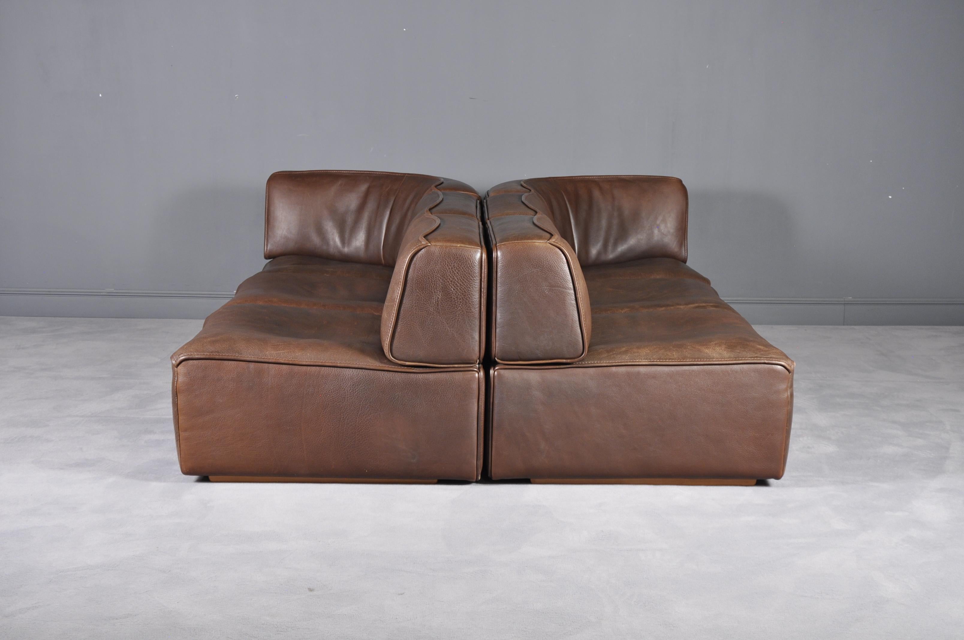 De Sede DS-15 in Dark Brown Buffalo Leather, 1970s 10