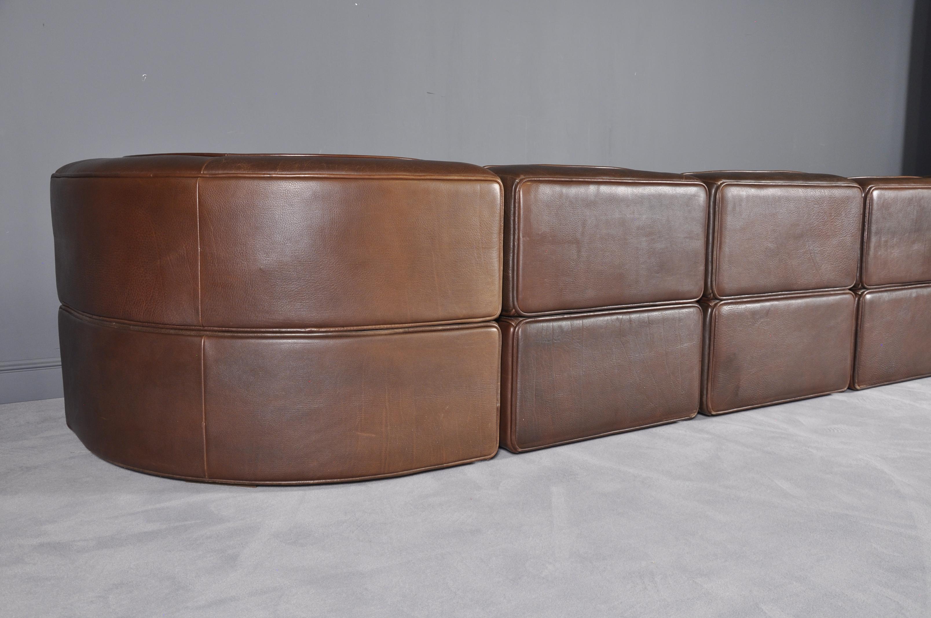 De Sede DS-15 in Dark Brown Buffalo Leather, 1970s 1